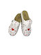 Femei Sabot White with medical print