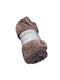 Sidirela Cocoon Pătură Polar Fleece Dublă 200x220cm Maro Deschis