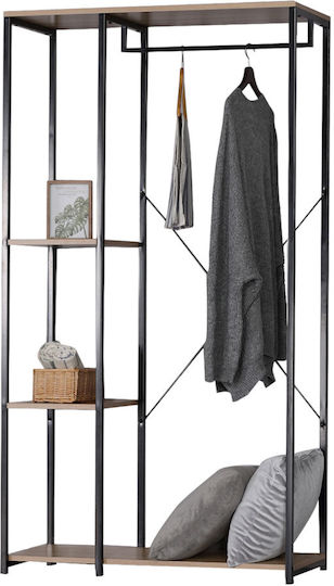 Mobilier de Intrare cu Cuier & Dulap pentru Pantofi Negru 90x40x167cm