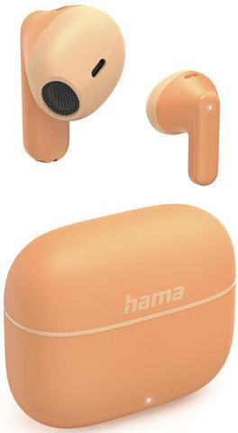 HAMA Freedom Light II Earbud Bluetooth Handsfree Ακουστικά με Θήκη Φόρτισης Πορτοκαλί