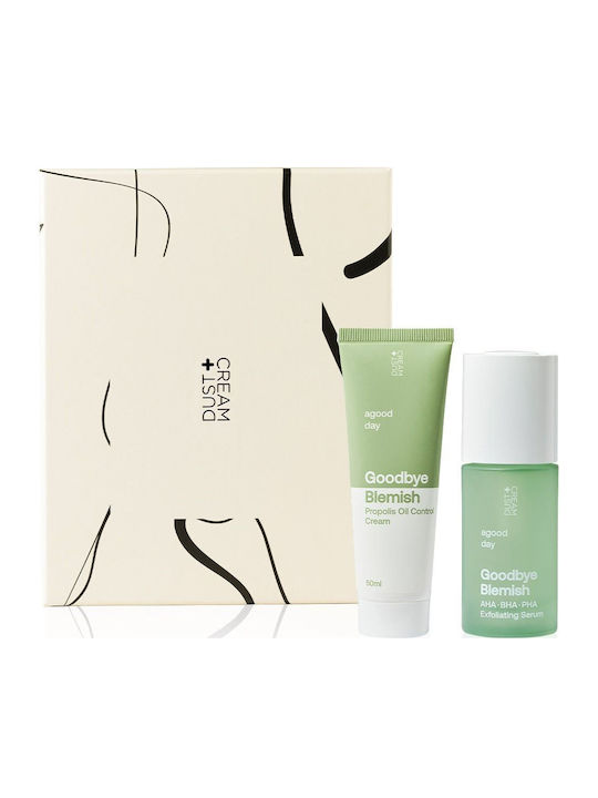 Dust+Cream A Good Day Goodbye Blemish Skin Care Set for Moisturizing 2pcs
