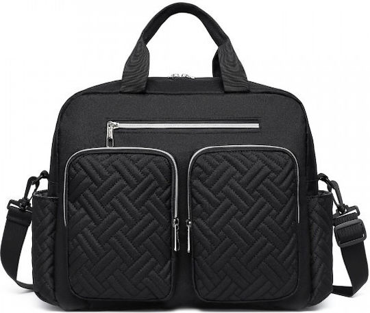 Miss Lulu Shoulder/Hand Diaper Bag EQ2411-BK Black