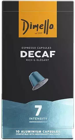 Dimello Κάψουλες Espresso Dimello Decaf Decaffeine Συμβατές με Μηχανή Nespresso 10caps