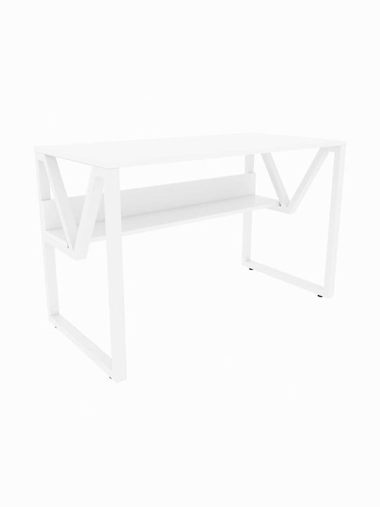 Desk Wooden White 120x60x72.8cm