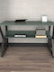 Schreibtisch Wake Holzgrün-Schwarz 120x60x72.8Höhecm