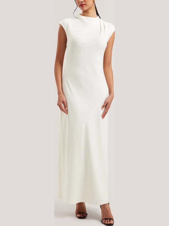 Maxi Dress for Wedding Christening Drape Ivory