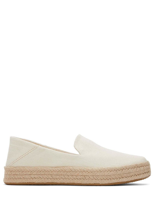 Heavy Twill Γυναικείες Εσπαντρίγιες σε Μπεζ Χρώμα