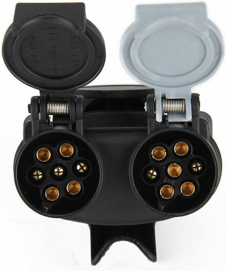 Idealstore Wohnwagen-Anhänger-Steckdosenadapter 13 2x7-polig Typ Ns