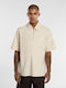 Ranch Kurzarmbluse Whitecap Grey