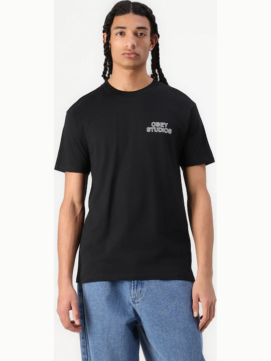 Obey Тениска Black