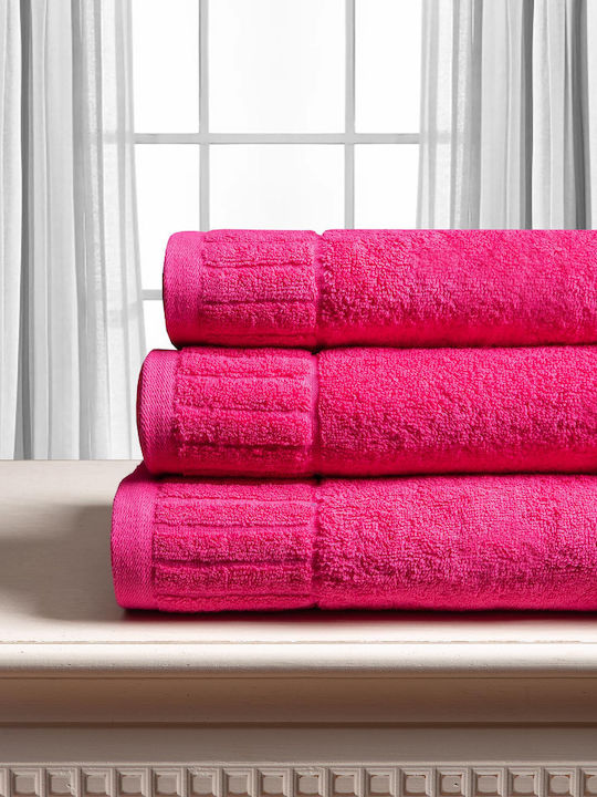 Silk Fashion Melody 50x100cm Fuchsia Bath Towel Weight 600gsm