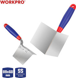 Corner Trowel External Corners 89x60.5mm Plastic Handle Inox Wp323018 Workpro Profi