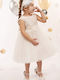 Baby Bloom White Baptism Dress made of Tulle