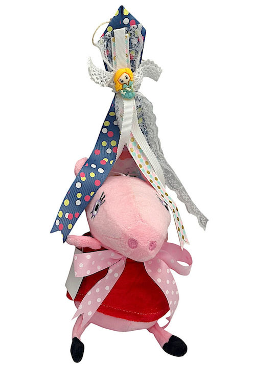 Πασχαλινή Λαμπάδα Peppa Pig Στρογγυλή με Κουτί Κόκκινη