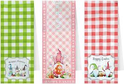 Rento Runner Easter Checkered Gnome 180x36cm Bu...