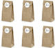 Love Bag for Gift Beige 18x6x8cm. 6pcs
