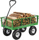 Garden Cart Metallic Four-wheel with Maximum Load Weight 308kg