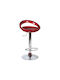 Stool Bar Redbor with Adjustable Height Red 46x39x82-97cm