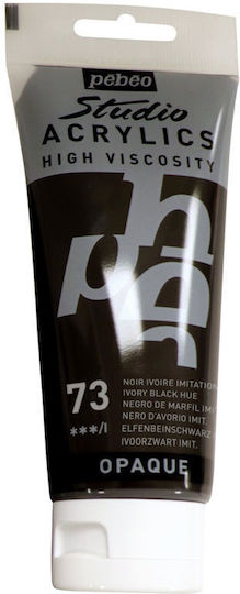 Acrylfarbe Pebeo Studio 100ml Elfenbeinschwarz 837073