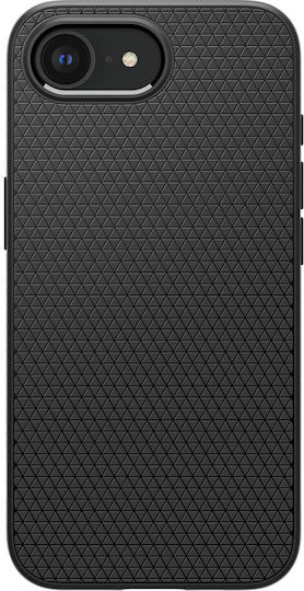 Spigen Liquid Air Заден Калъф Силиконов 0.3mm Черен (iPhone 17e / 16e)
