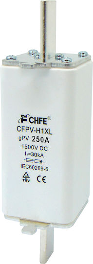 Ασφαλεια Μαχαιρωτη Φωτοβολταϊκων H1 250a 1500vdc Gpv Cfpv-h1xl Chf