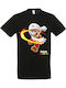 Herren Schwarzes T-Shirt Super Mario Dp0800