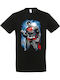 Herren Schwarzes T-Shirt Superman Dp0821