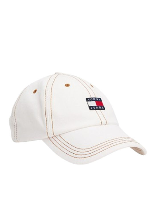 Tommy Jeans Heritage Denim Cap Denim White