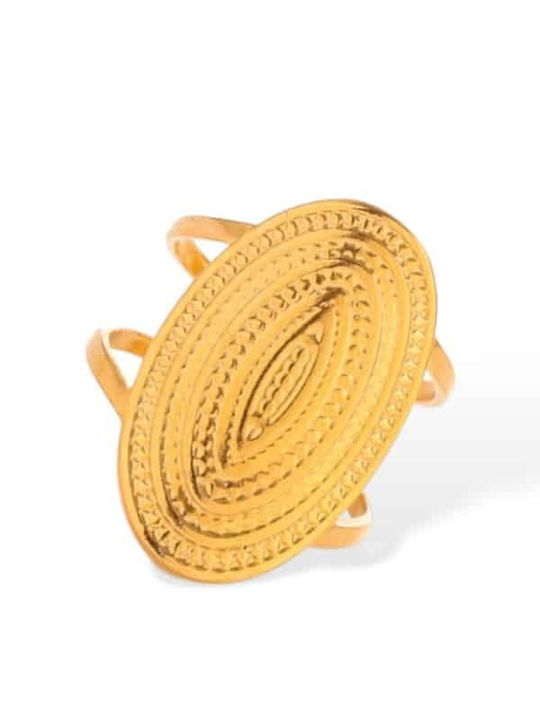 Callajewels Γυναικείο Δαχτυλίδι από Ατσάλι Επιχρυσωμένο