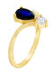 Xryseio Ring with Zircon made of Gold 14K