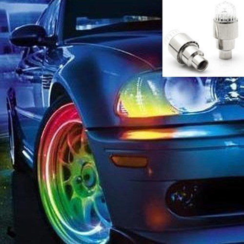 Multicolor Wheel Lights for Car Motorcycle Bicycle 2 Pieces