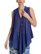 Women's Sleeveless Shirt Blue