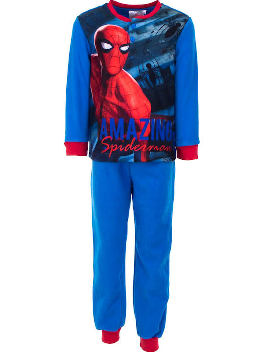 Marvel Kids' Pajamas Winter Fleece Blue
