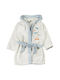 Minilori Baby Kids Hooded Bathrobe Blue