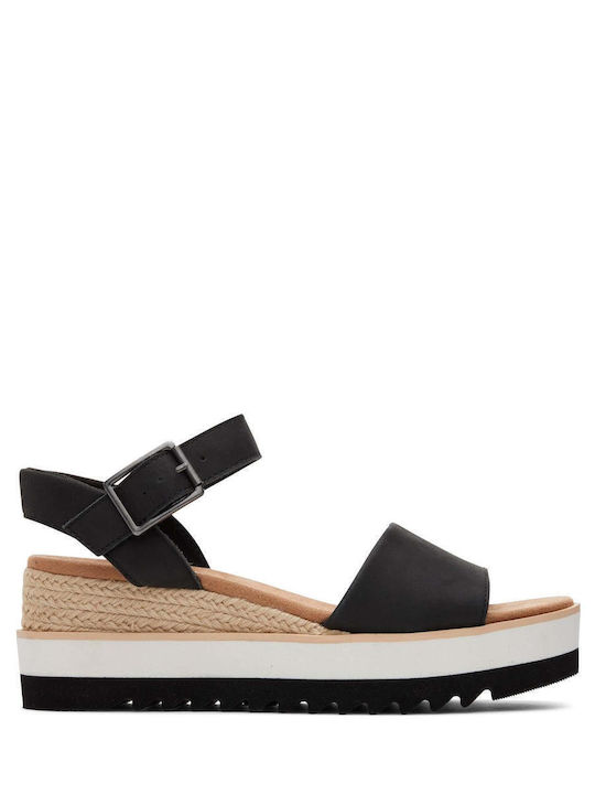 Toms Diana Platforme Dama Negru