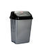 Waste Bin Waste Plastic Silver 16lt 1pcs