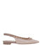 Leather Slingback Ballerinas White
