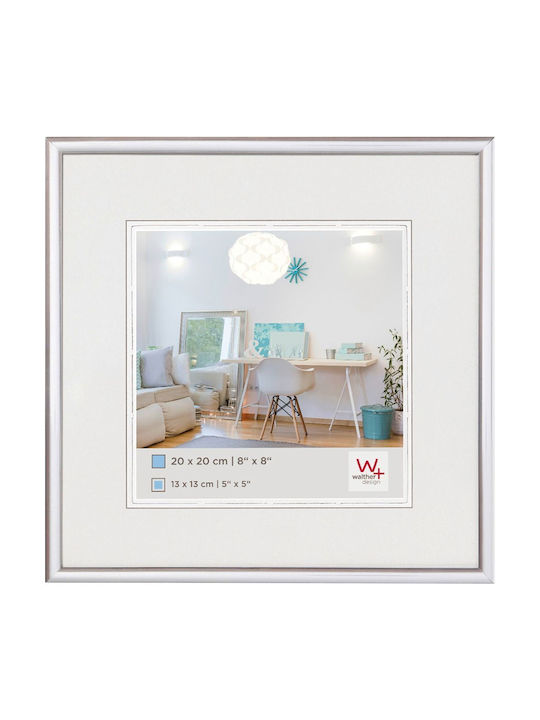 Walther Lifestyle Plastic Photo Frame with Silver Frame