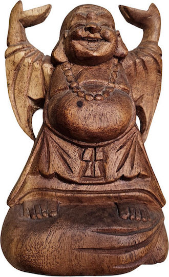 AristonLab Dekorativer Buddha aus Holz 20x12cm 1Stück