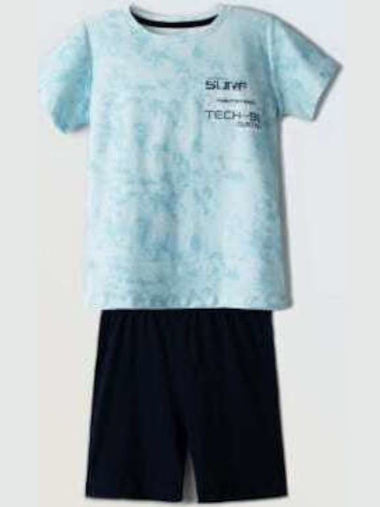 Hashtag Детска пижама Лятна Turquoise