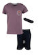 Hashtag Kids' Pajamas Summer Purple