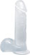 Baile Ρεαλιστικό Dildo με Όρχεις και Βεντούζα Blue 19cm