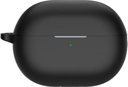 Silicone Skin Case With Hook In Black Colour For Huawei FreeBuds 3 Pro