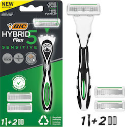 BIC Hybrid Ξυραφάκι με Ανταλλακτική Κεφαλή 5 Λε...