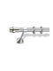 Enis by Domus Metallic Curtain Pole Thira Double with Rail Φ25mm 160cm Thira