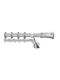 Enis by Domus Metallisch Vorhangstange Tilos Doppel mit Schiene Φ25mm 200cm Metallic