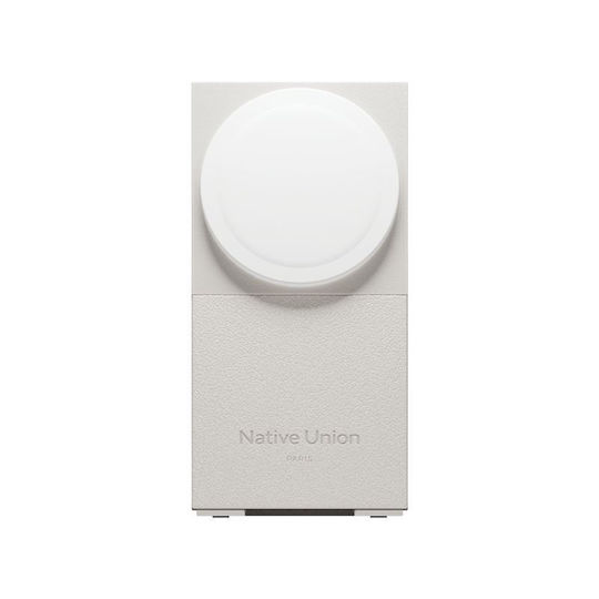 Native Union Безжично зарядно Qi2 и кабел USB-C 15W Сив (Rise 3-in-1)