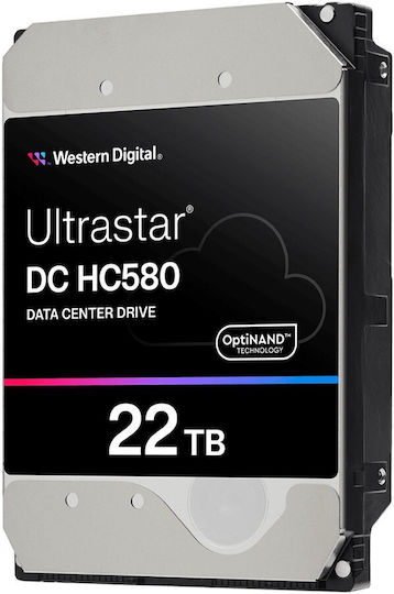 Western Digital Ultrastar DC HC580 22TB HDD Σκληρός Δίσκος 3.5" SATA III 7200rpm για NAS / Server / Καταγραφικό 0F62791