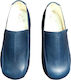 Gorgino Blue Baptism Leather Moccasins