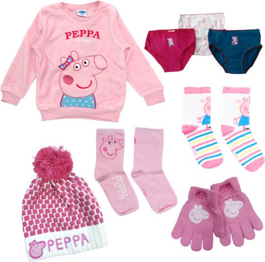 Beboulino Σετ Δώρου για Μωρά Peppa Pig για Κορίτσι 8τμχ